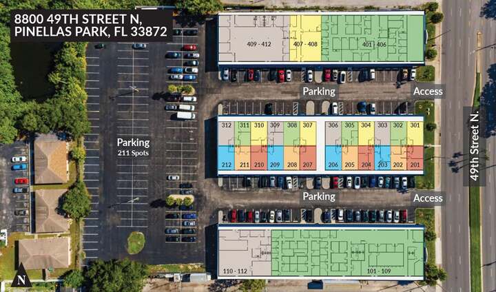 8800 Office Park site plan